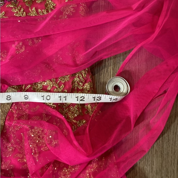 Little Neruus Pink & Gold Punjabi Dress Set Girl’s‎ Size 26 (7/8) - Picture 4 of 13